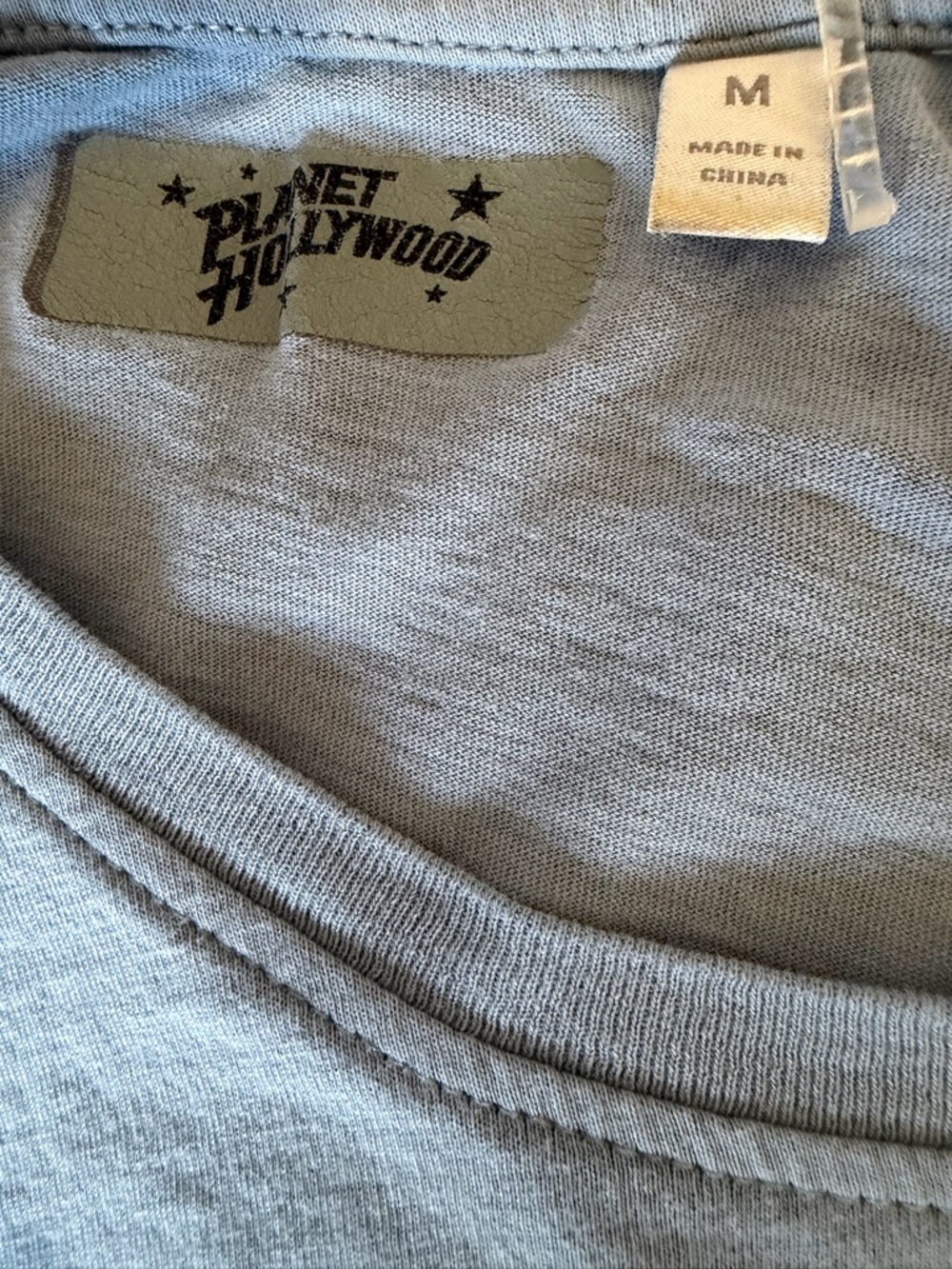 Planet Hollywood Men's Blue Tie-Dye Graphic Tee - Picture 4 of 4